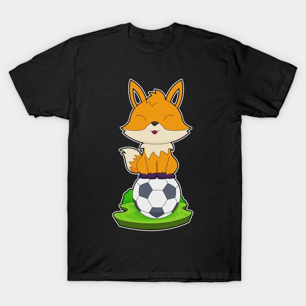 Fox Soccer player Soccer T-Shirt by Markus Schnabel